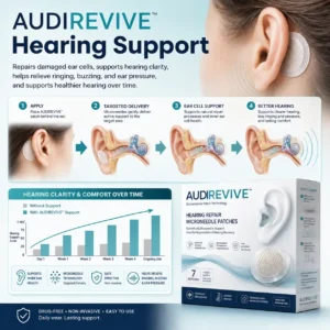 Alternative view of AUDIREVIVE™ HEARING REPAIR MICRONEEDLE PATCHES